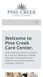 Mobile Screenshot of pinecreekcarecenter.com