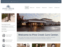 Tablet Screenshot of pinecreekcarecenter.com